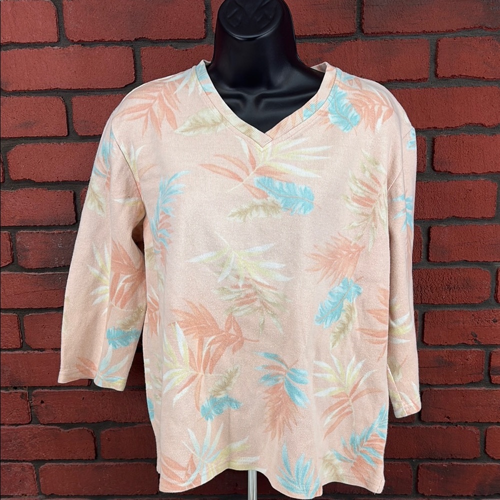 Island Traders Shirt Womens Large Tropical